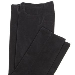 Haband NEW Stretch 5 Pocket Corduroy Mens Pant Black 34